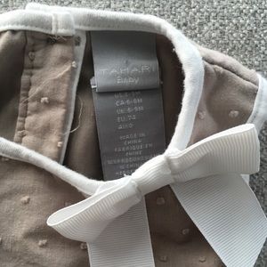 Tahari baby 6-9 month white dress